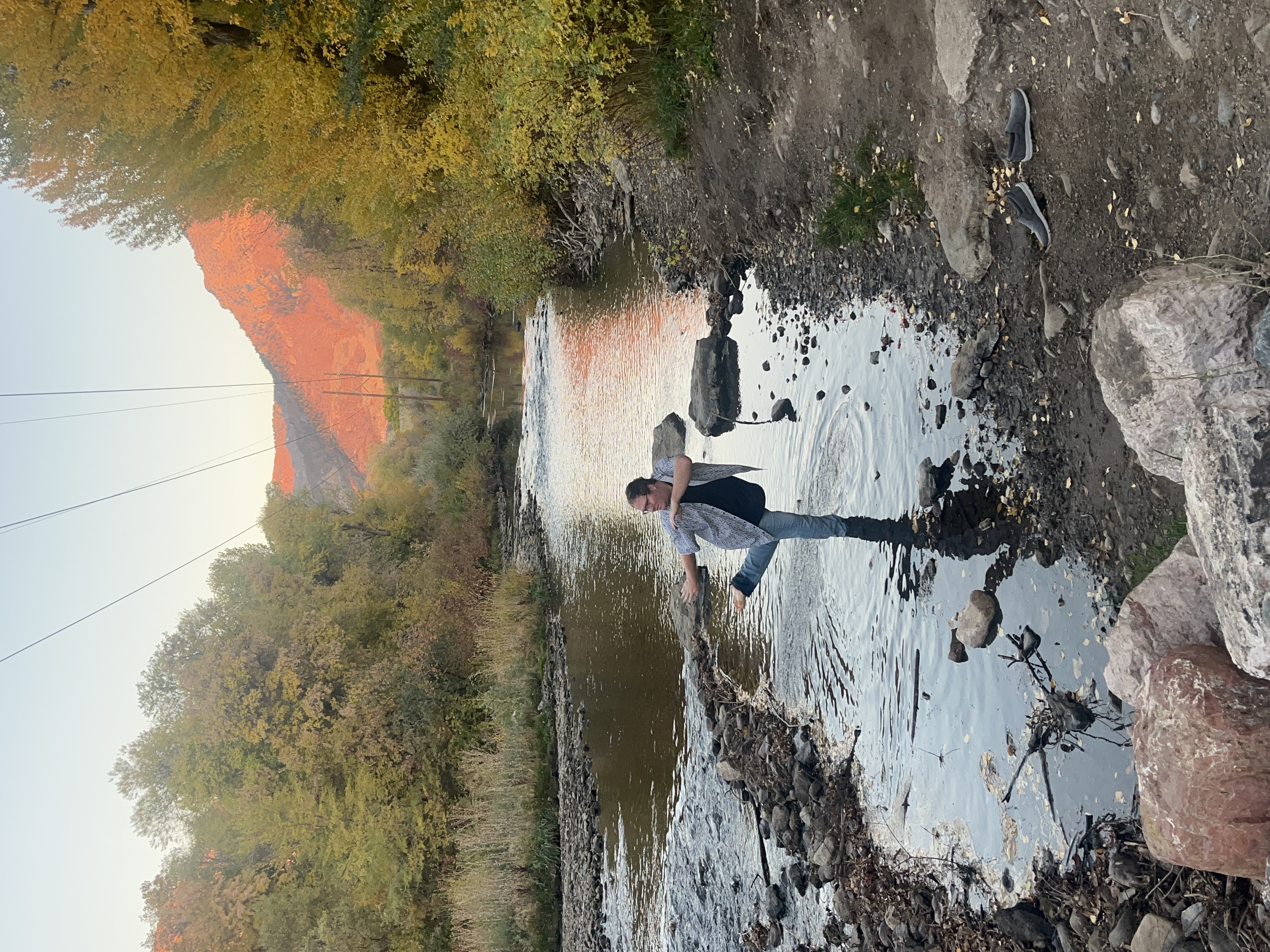 Dancer's Feet In The Water as a Grounding Exercise